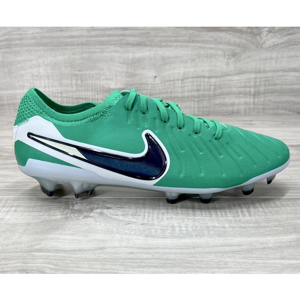 Nike Tiempo Legend 10 Elite LV8 FG Green Soccer Cleats HJ7272-300 Men's Size 8